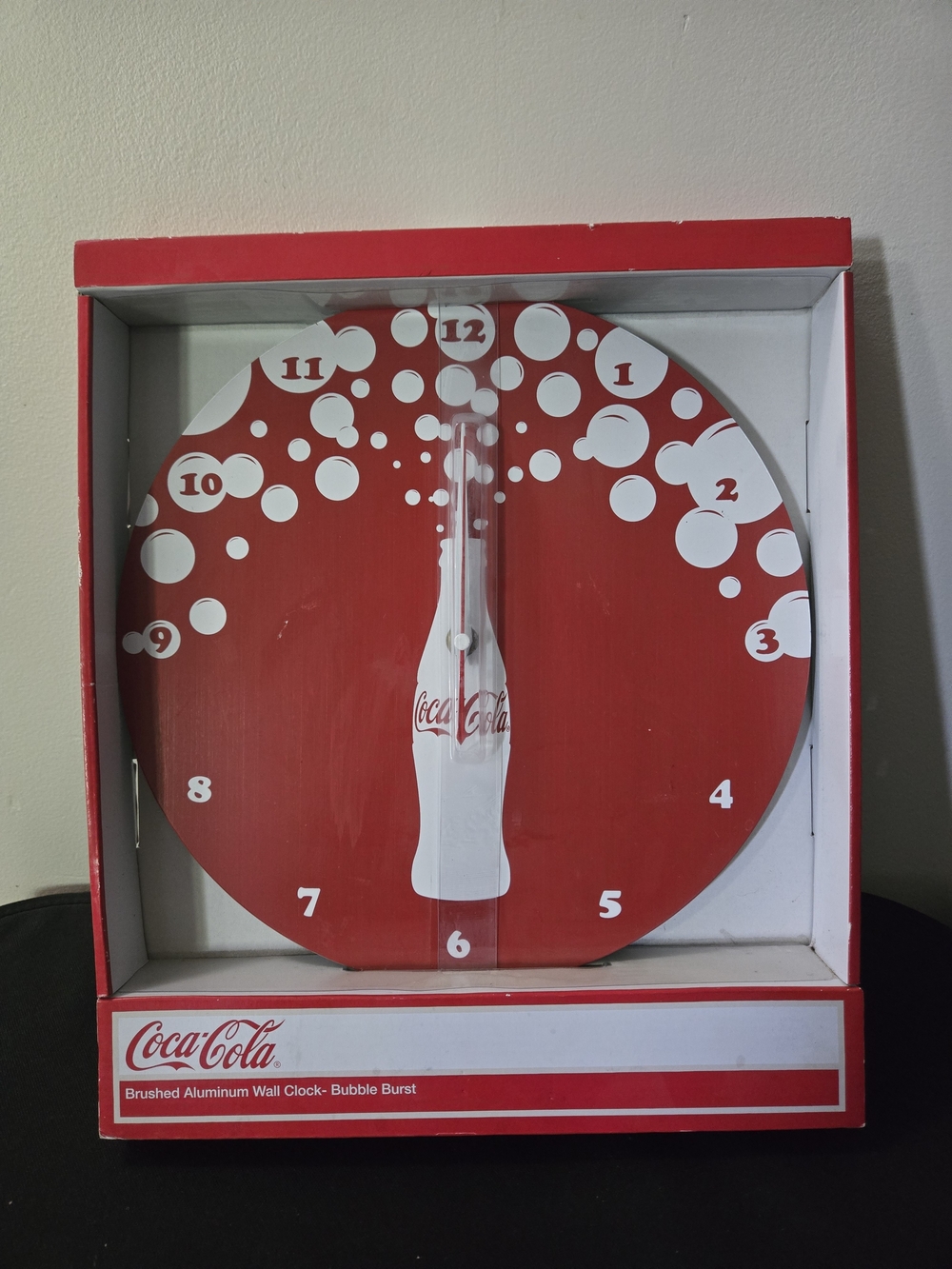 Coca Cola Red Bubble Burst Wall Clock